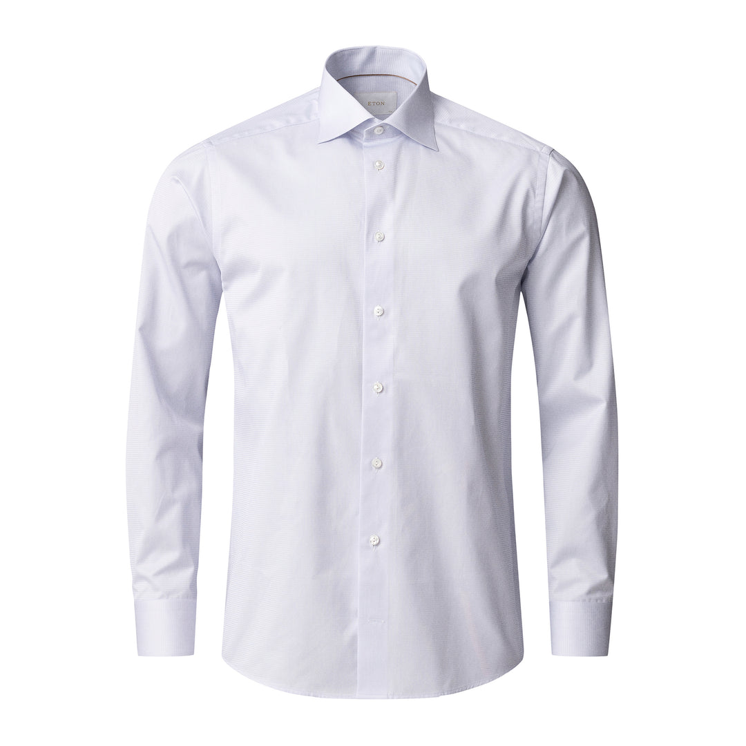 Lavender Semi-Solid Supima 120 Elevated Twill Contemporary Fit Shirt - ETON