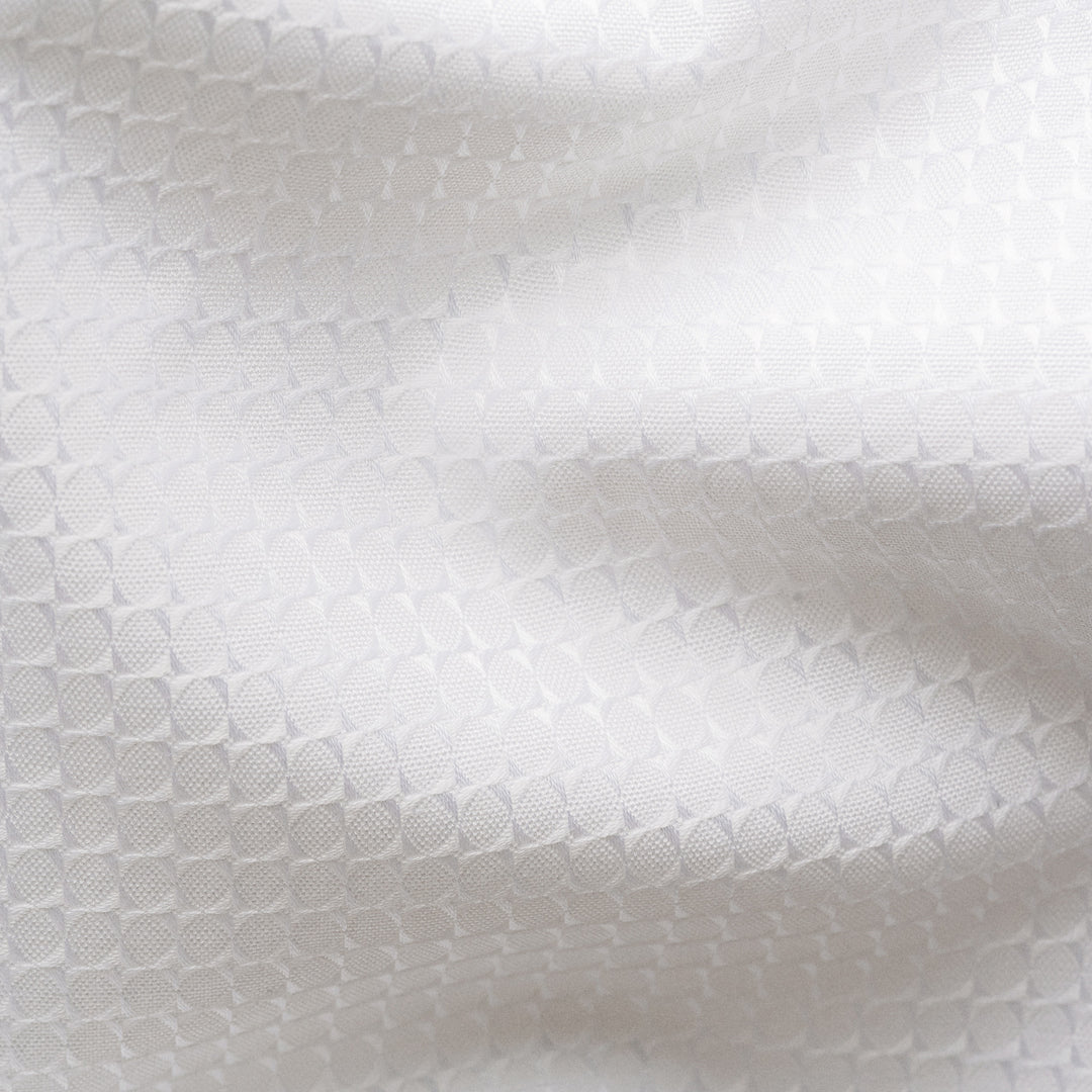 White Semi-Solid Dobby Contemporary Fit Evening Dress Shirt - ETON