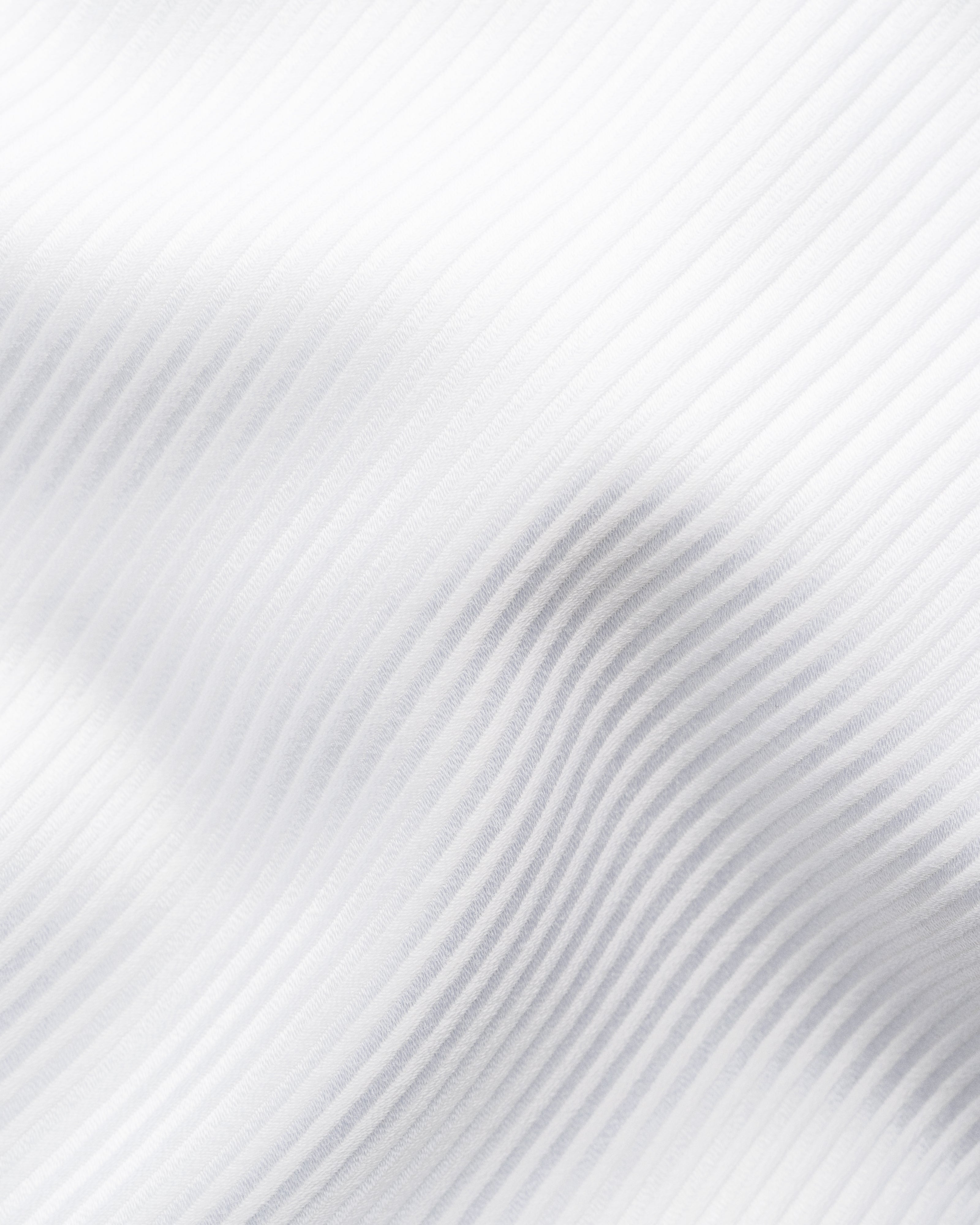 White Solid King Twill Contemporary Fit Dress Shirt - ETON