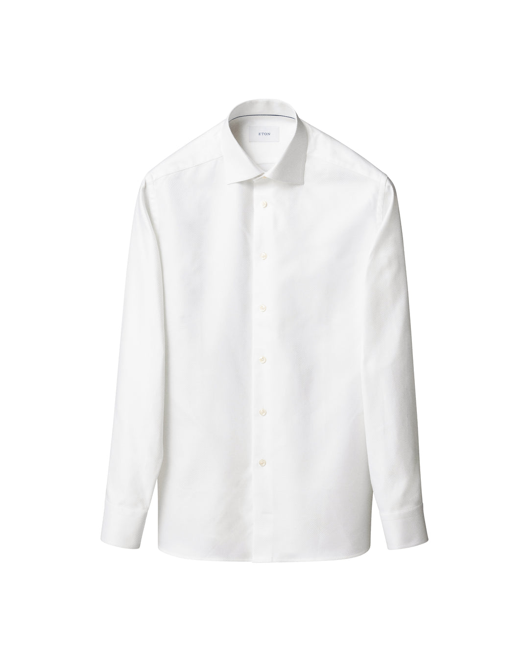 eton men's contemporary fit twill dress shirt reviews White Solid King Twill Contemporary Fit Dress Shirt