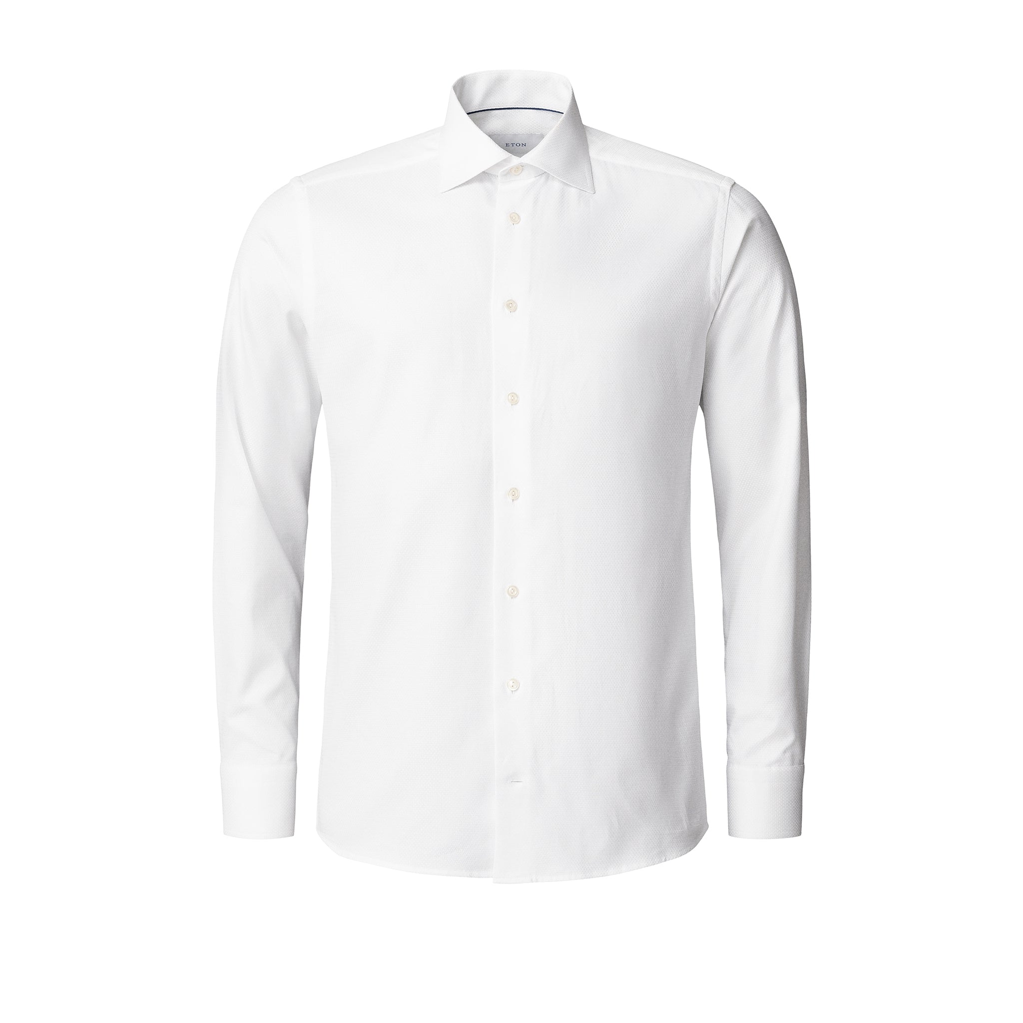 White Semi-Solid Dobby Contemporary Fit Dress Shirt - ETON