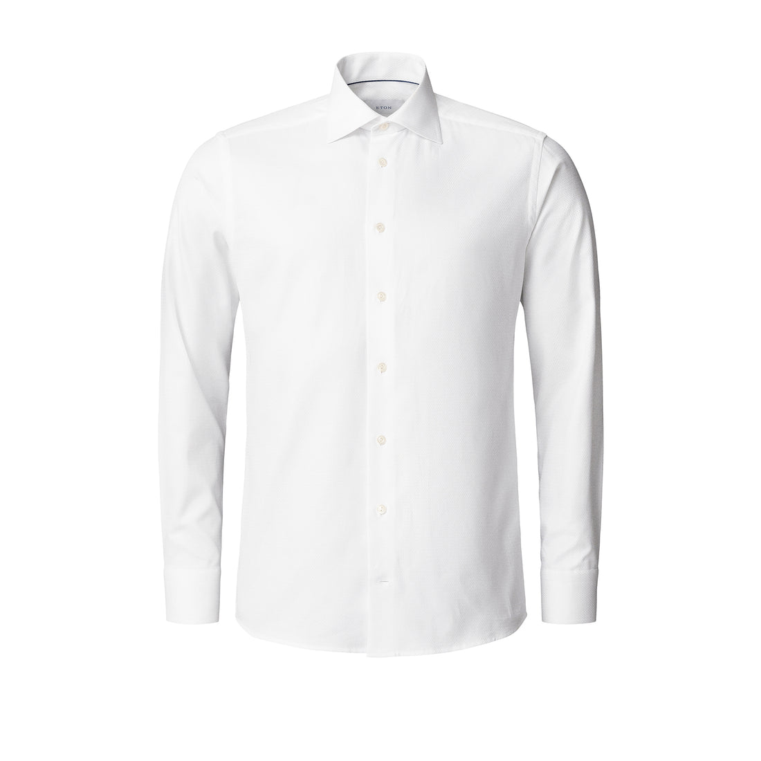 White Semi-Solid Dobby Contemporary Fit Dress Shirt - ETON