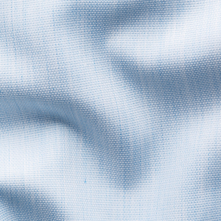 Light Blue Solid Signature Twill Contemporary Fit Shirt - ETON