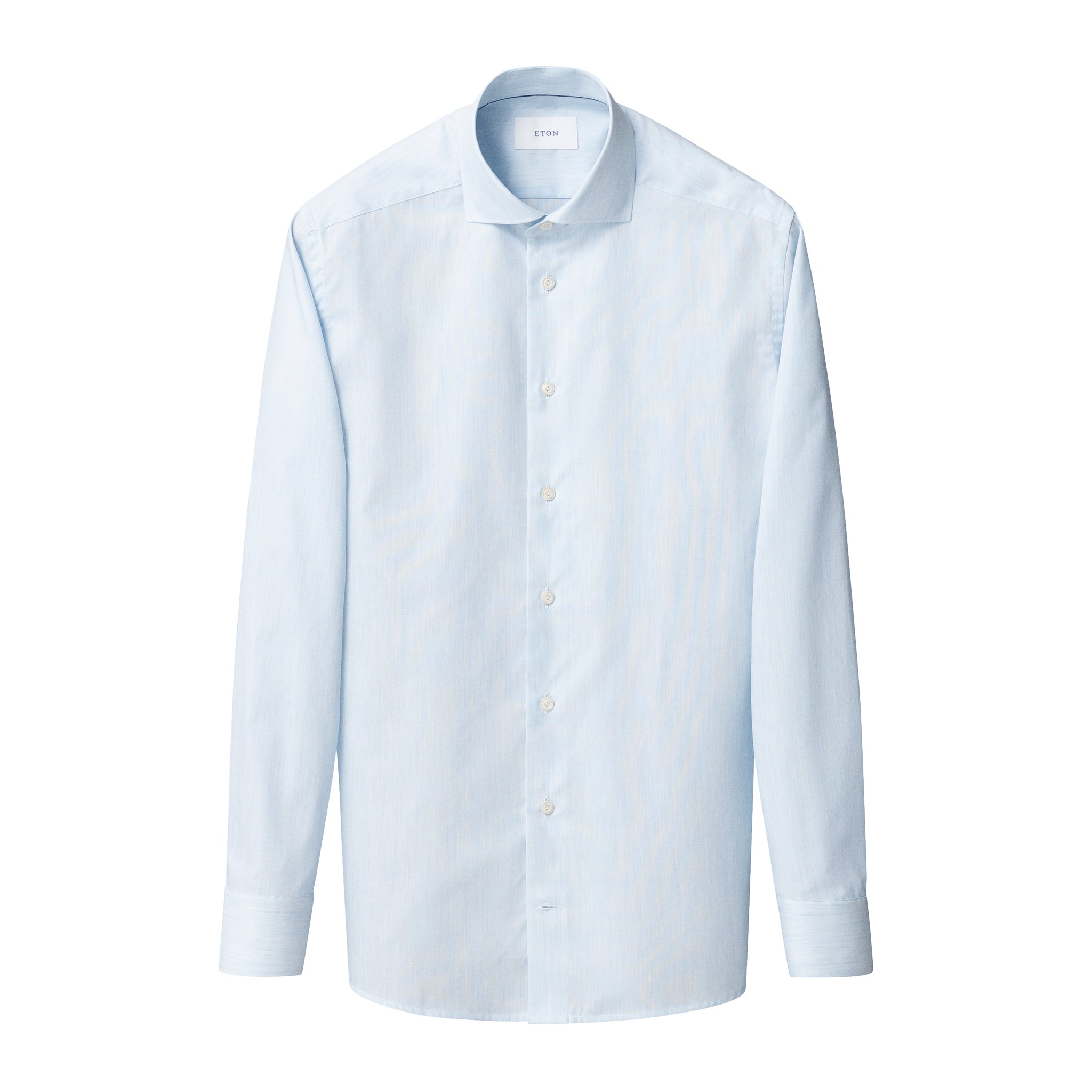 Light Blue Solid Signature Twill Slim Fit Shirt - ETON