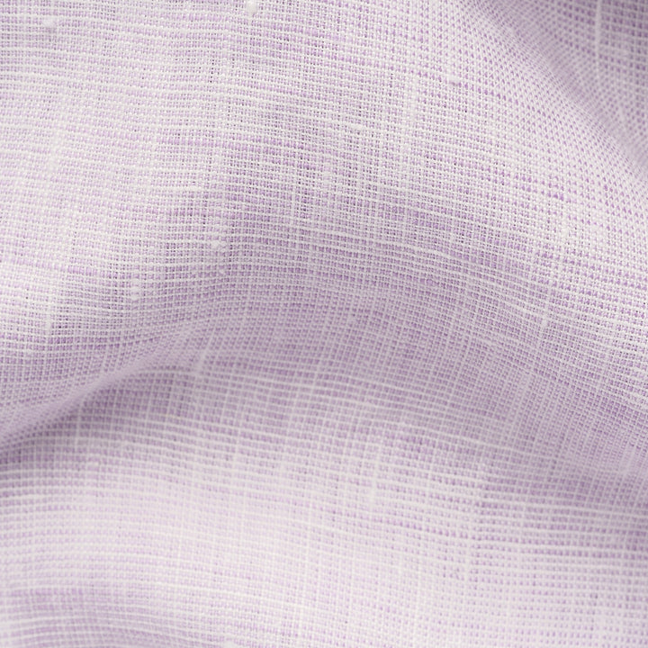 Lavender Solid Linen Short Sleeve Casual Fit Shirt - ETON - Boutique Jacques International