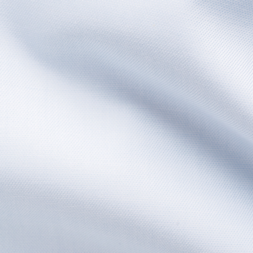 Light Blue Solid Cotton-Tencel Lyocell Contemporary Fit Shirt - ETON - Boutique Jacques International