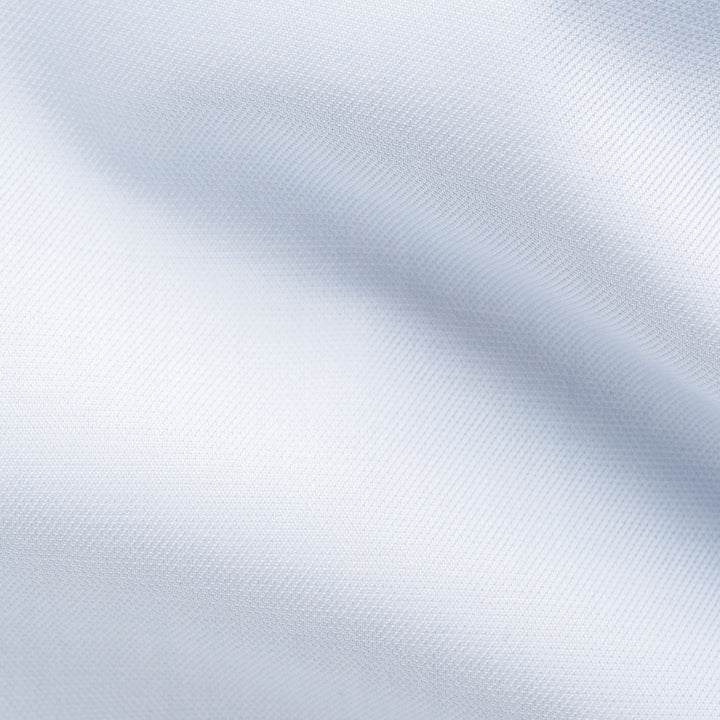 Light Blue Solid Cotton-Tencel Lyocell Contemporary Fit Shirt - ETON - Boutique Jacques International