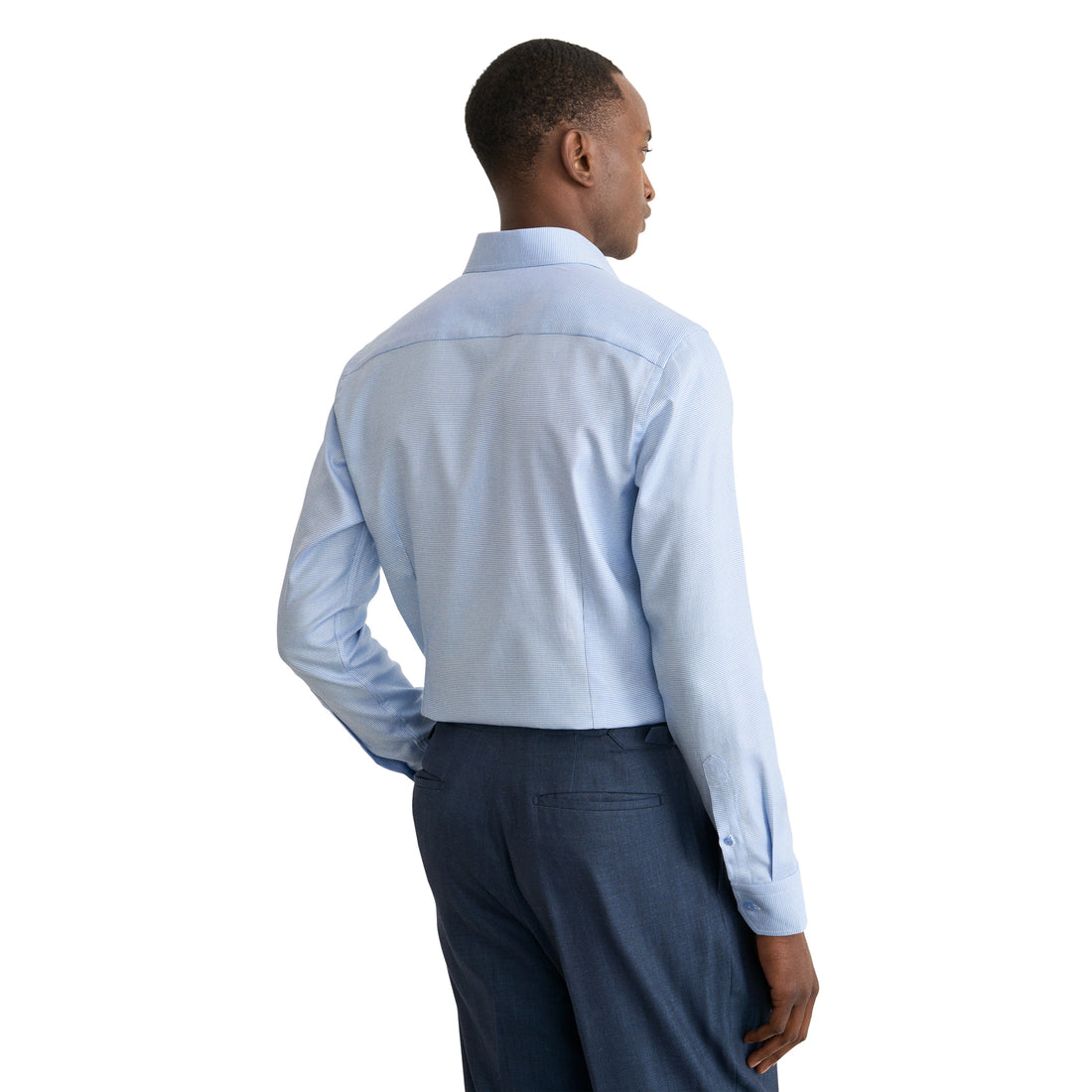 Light Blue Semi-Solid Twill Contemporary Fit Dress Shirt - ETON - Boutique Jacques International