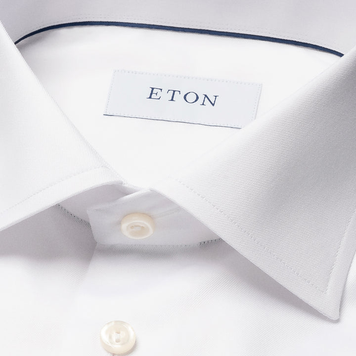 White Signature Twill Slim Fit Dress Shirt - ETON