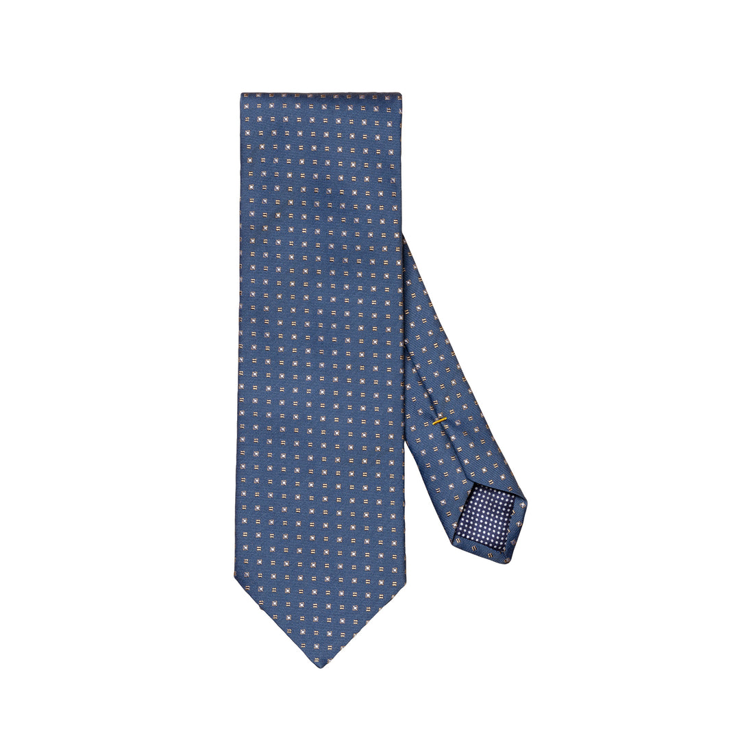 Navy Blue Dotted Silk Tie - ETON