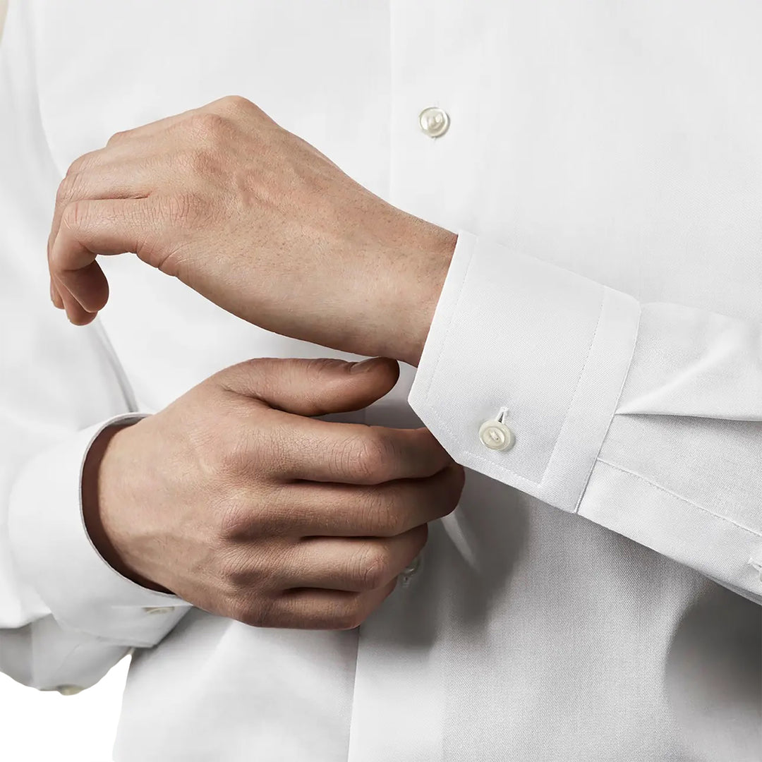 White Signature Twill Slim Fit Dress Shirt - ETON