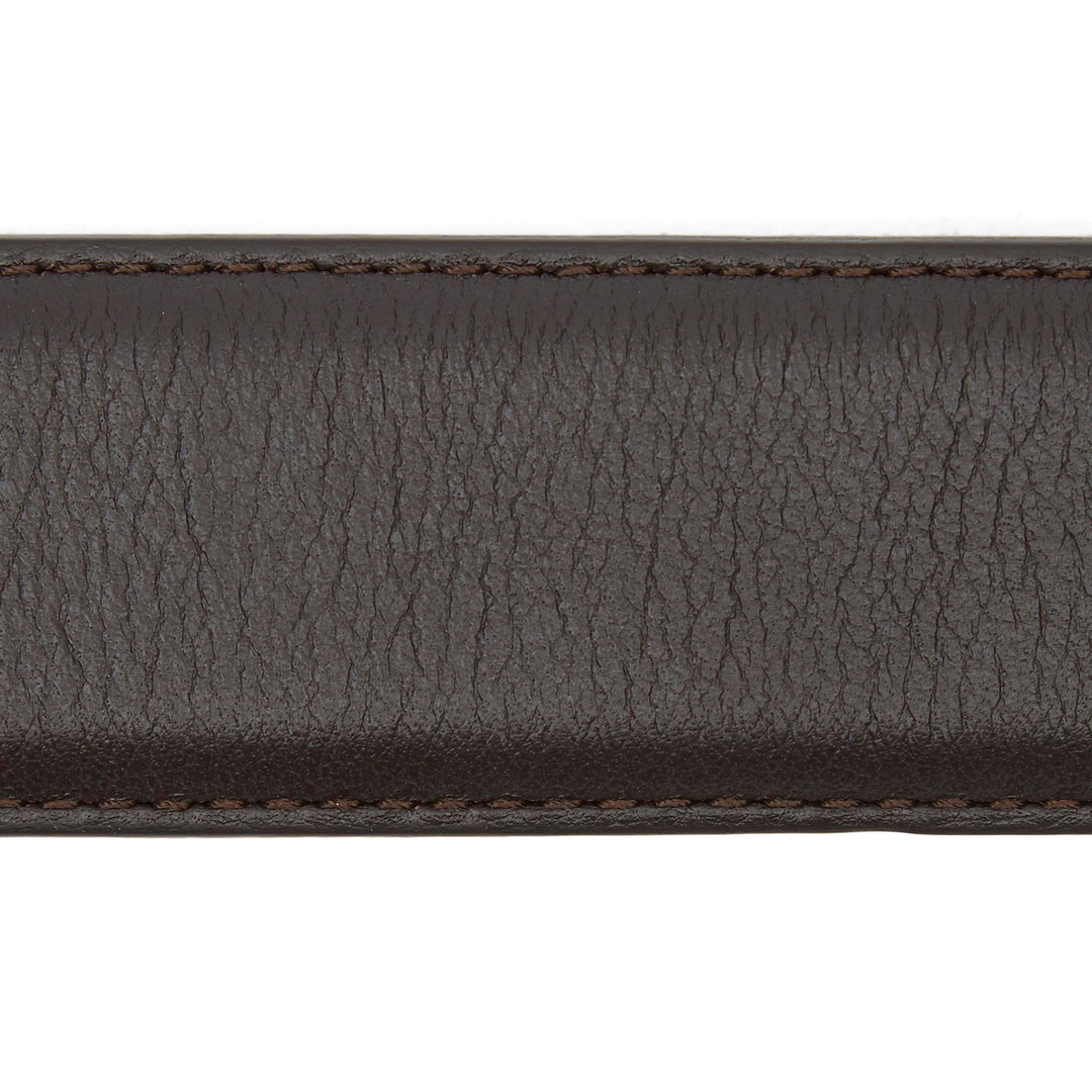 Smooth Brown Nappa Calf Leather Belt - Anderson's