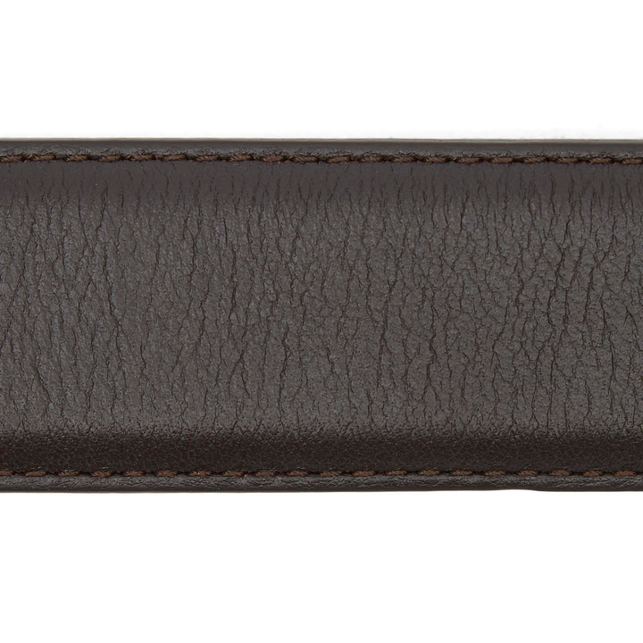 Smooth Brown Nappa Calf Leather Belt - Anderson's