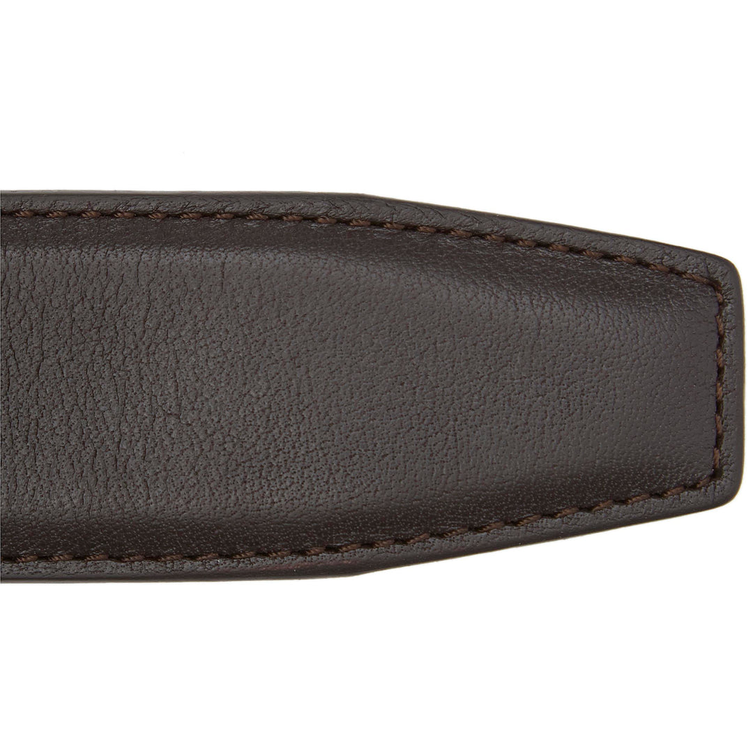 Smooth Brown Nappa Calf Leather Belt - Anderson's