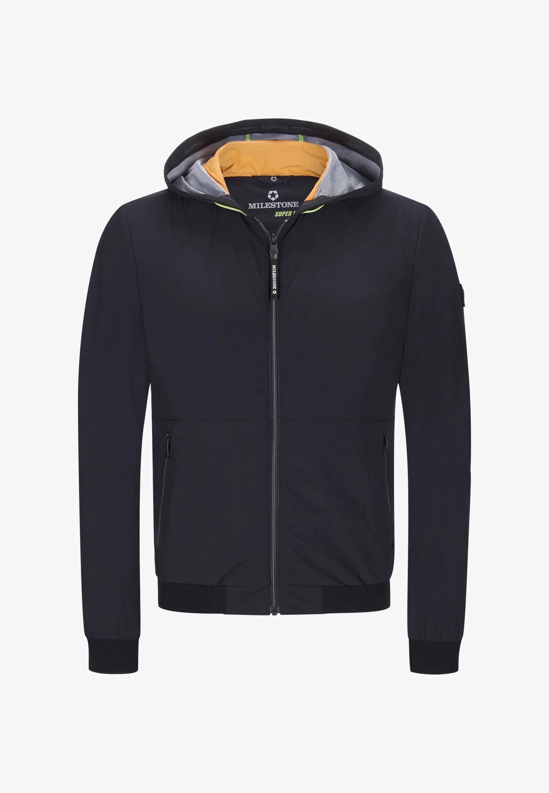 Lightweight Blue Bomber Jacket - Milestone - Boutique Jacques International