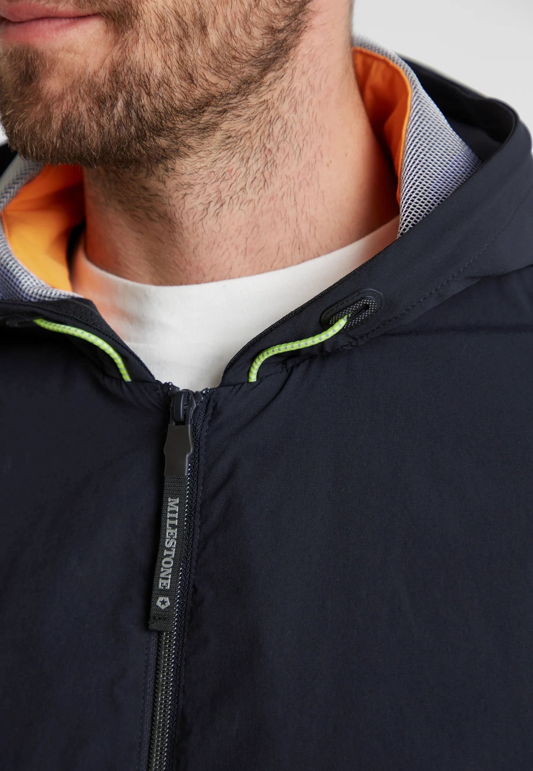 Lightweight Blue Bomber Jacket - Milestone - Boutique Jacques International