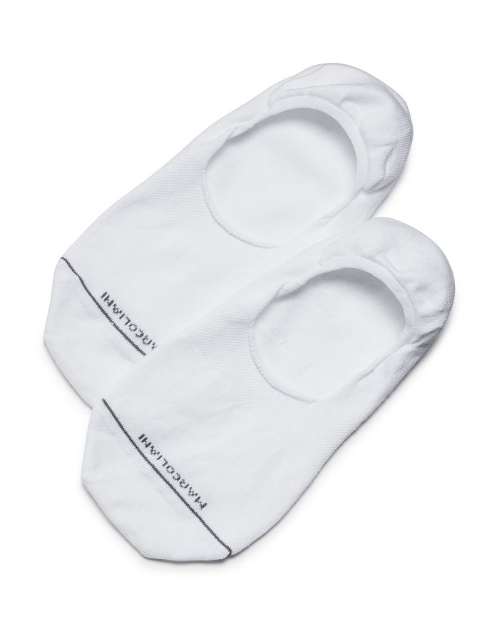 White Invisible Touch Pima Cotton No-Show Socks - Marcoliani - Boutique Jacques International