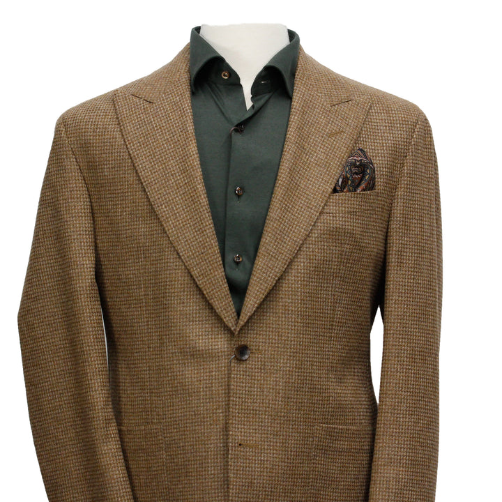 Toffee Knit Melange Marco Contemporary Fit Unconstructed Sport Jacket - Boutique Jacques International