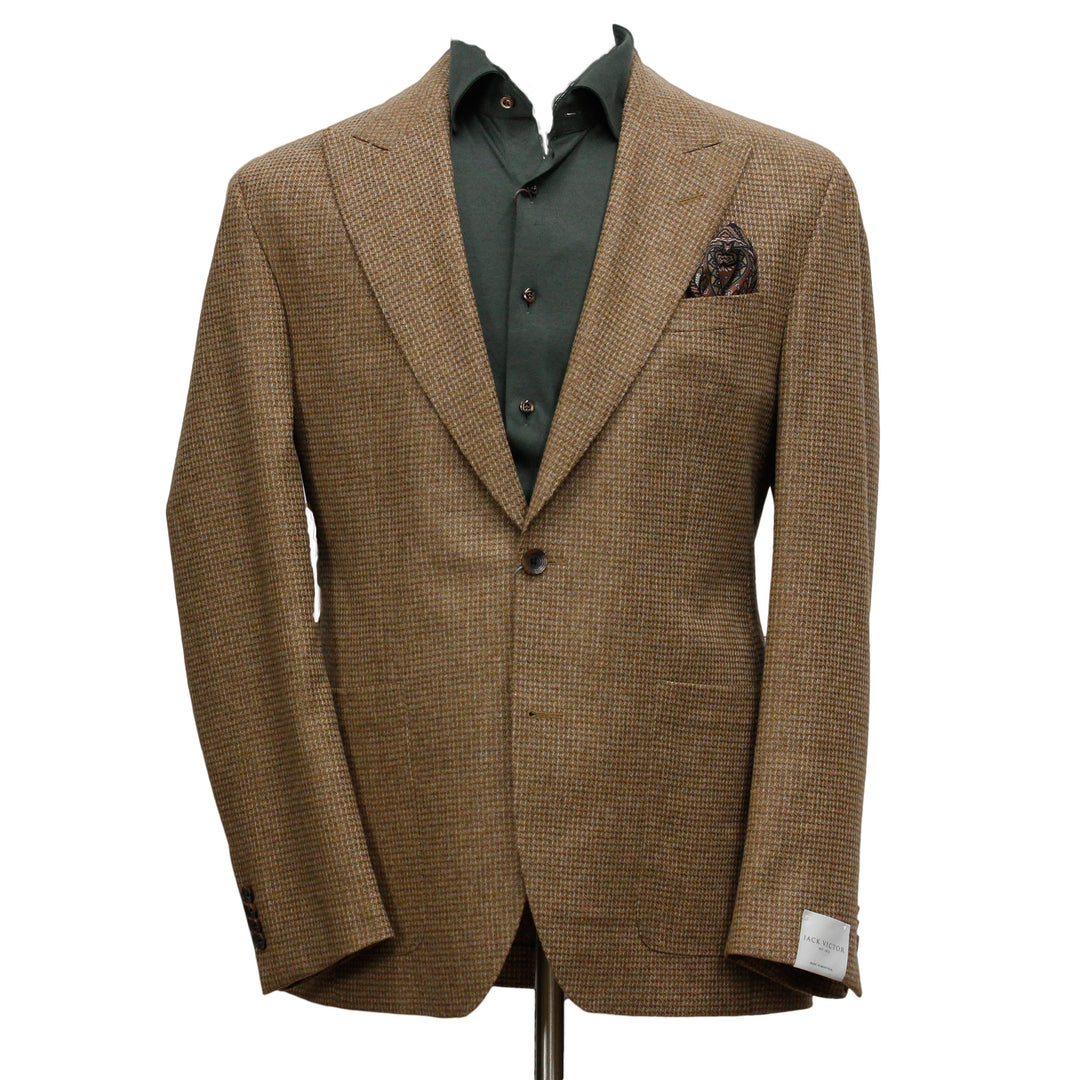 Toffee Knit Melange Marco Contemporary Fit Unconstructed Sport Jacket - Boutique Jacques International