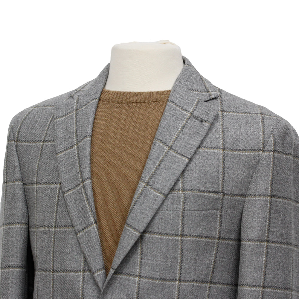 Gray Check Unconstructed Midland Contemporary Fit Sport Jacket - Jack Victor - Boutique Jacques International