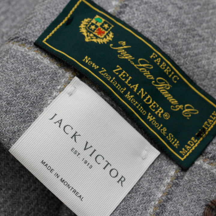 Gray Check Unconstructed Midland Contemporary Fit Sport Jacket - Jack Victor - Boutique Jacques International