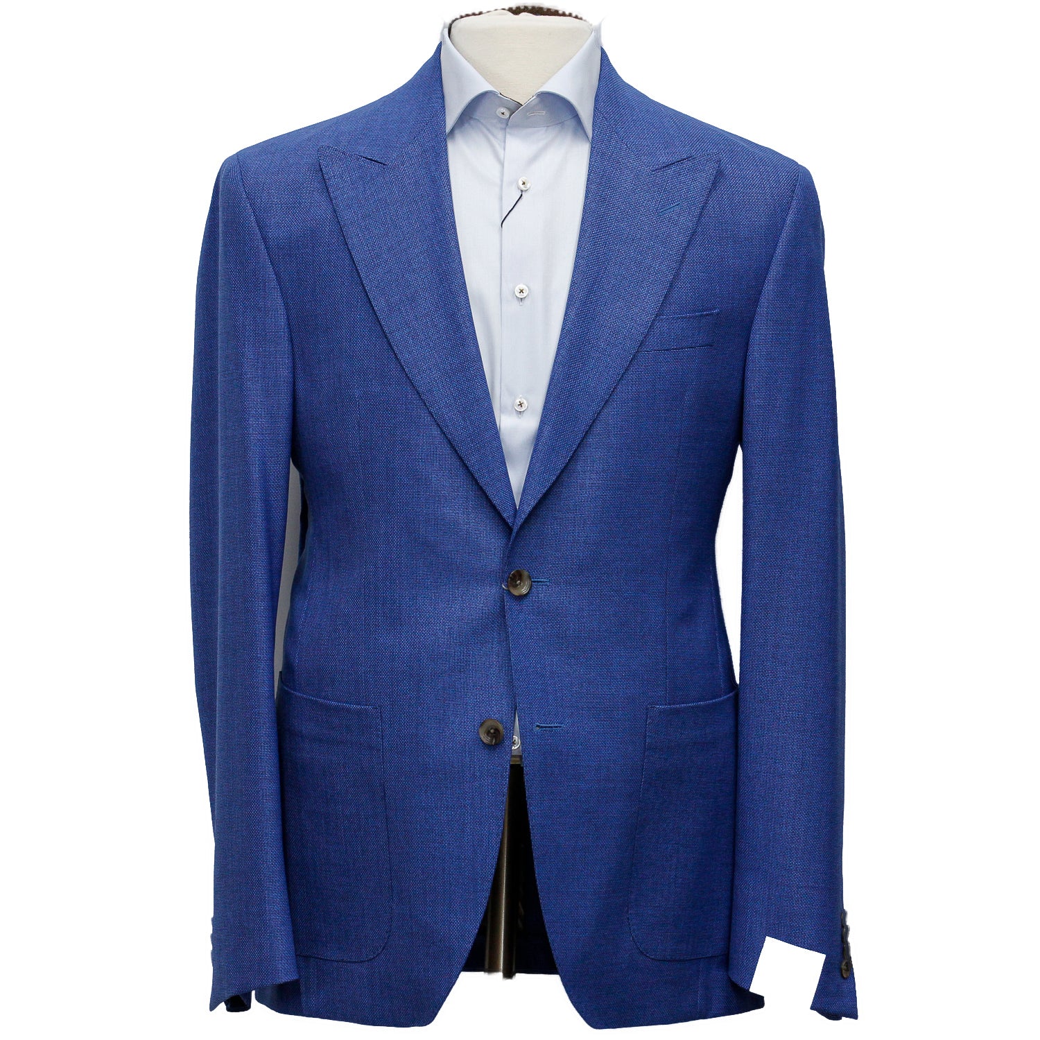 Mid-Blue Birdseye Marco Contemporary Fit Sport Jacket - Jack Victor - Boutique Jacques International