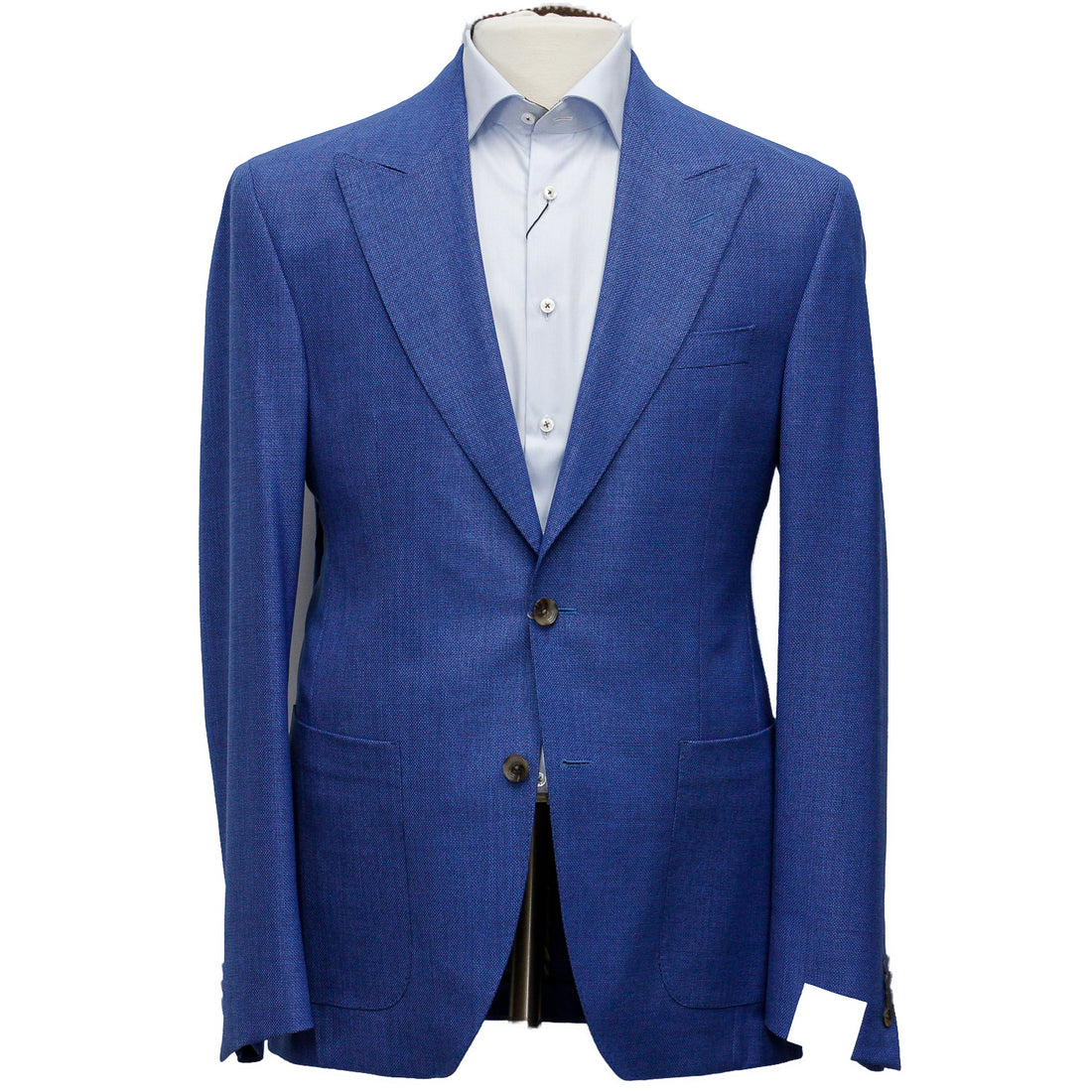 Mid-Blue Birdseye Marco Contemporary Fit Sport Jacket - Jack Victor - Boutique Jacques International
