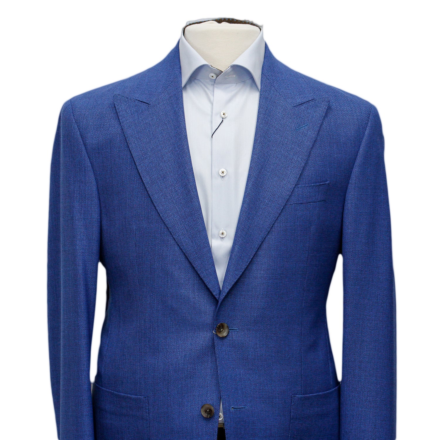 Mid-Blue Birdseye Marco Contemporary Fit Sport Jacket - Jack Victor - Boutique Jacques International