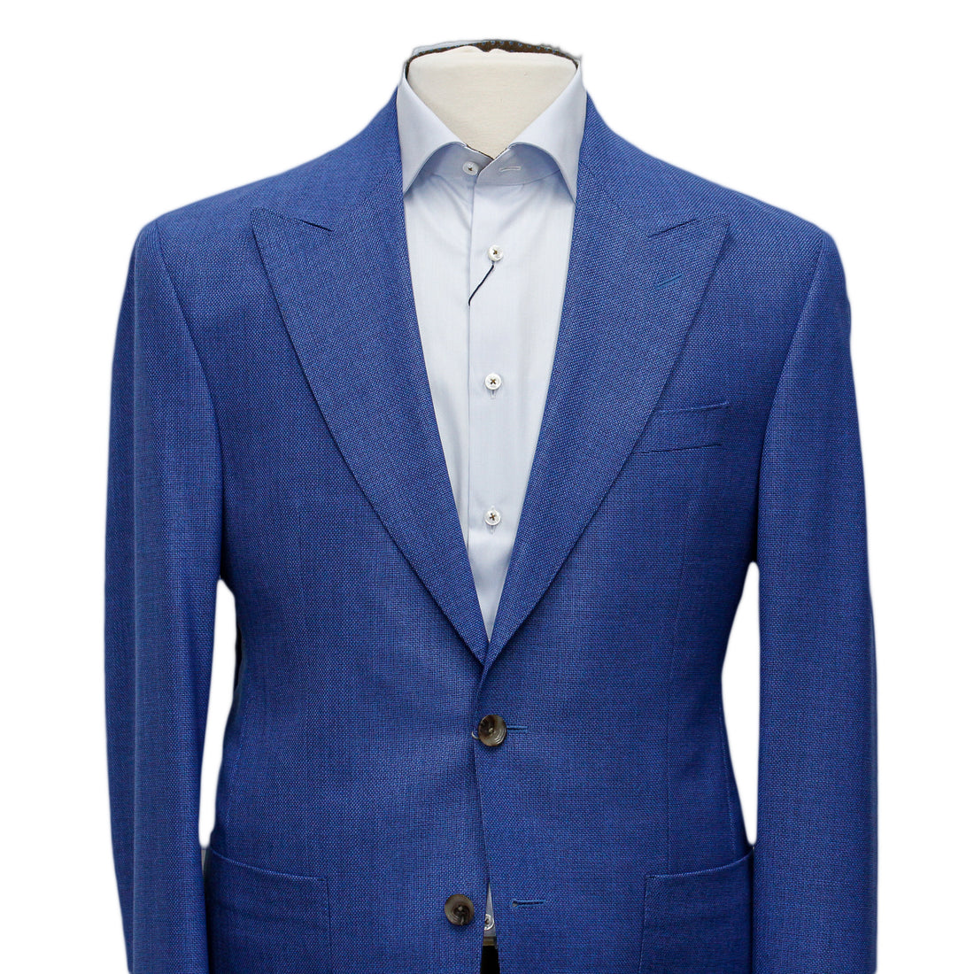 Mid-Blue Birdseye Marco Contemporary Fit Sport Jacket - Jack Victor - Boutique Jacques International