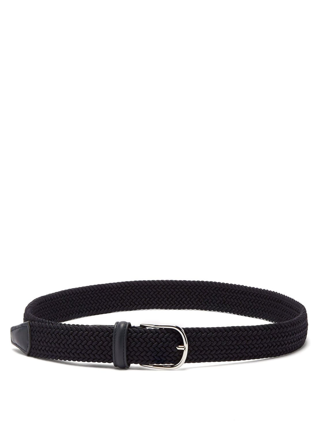 Navy Solid Woven Elastic Belt - Anderson's - Boutique Jacques International