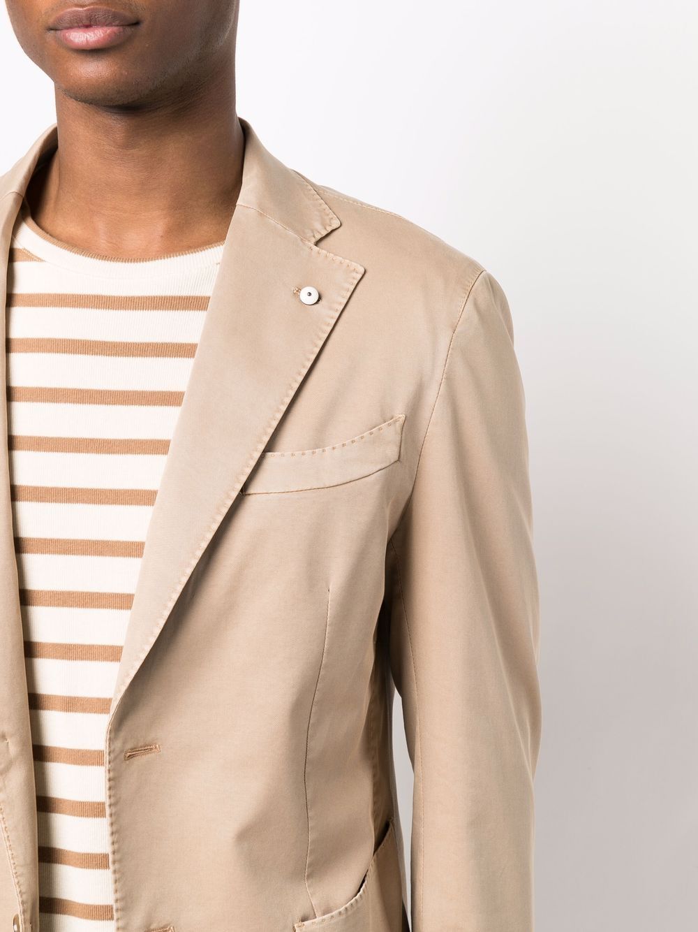 Tan Linen Blend L.B.M 1911 Sport Coat - Boutique Jacques International