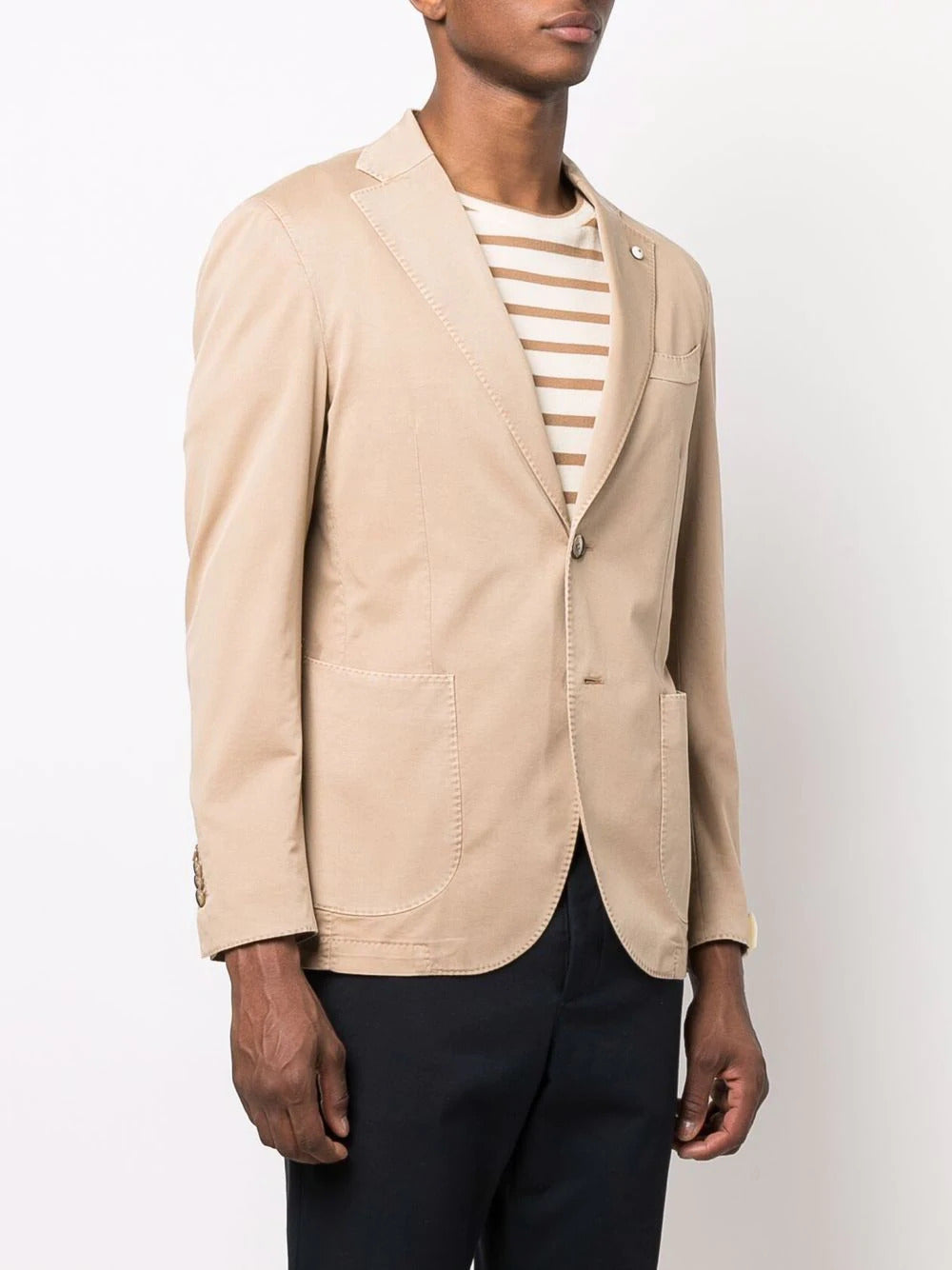 Tan Linen Blend L.B.M 1911 Sport Coat - Boutique Jacques International