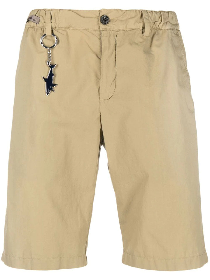 Beige Ultralight Cotton Poplin Stretch Shorts - Paul & Shark - Boutique Jacques International