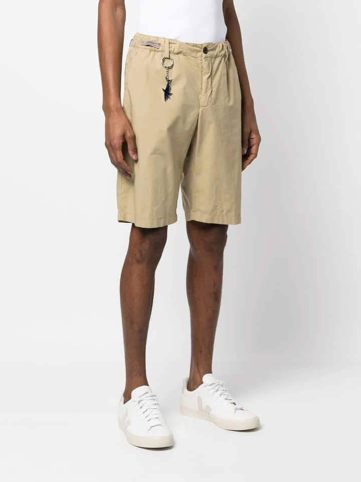 Beige Ultralight Cotton Poplin Stretch Shorts - Paul & Shark - Boutique Jacques International