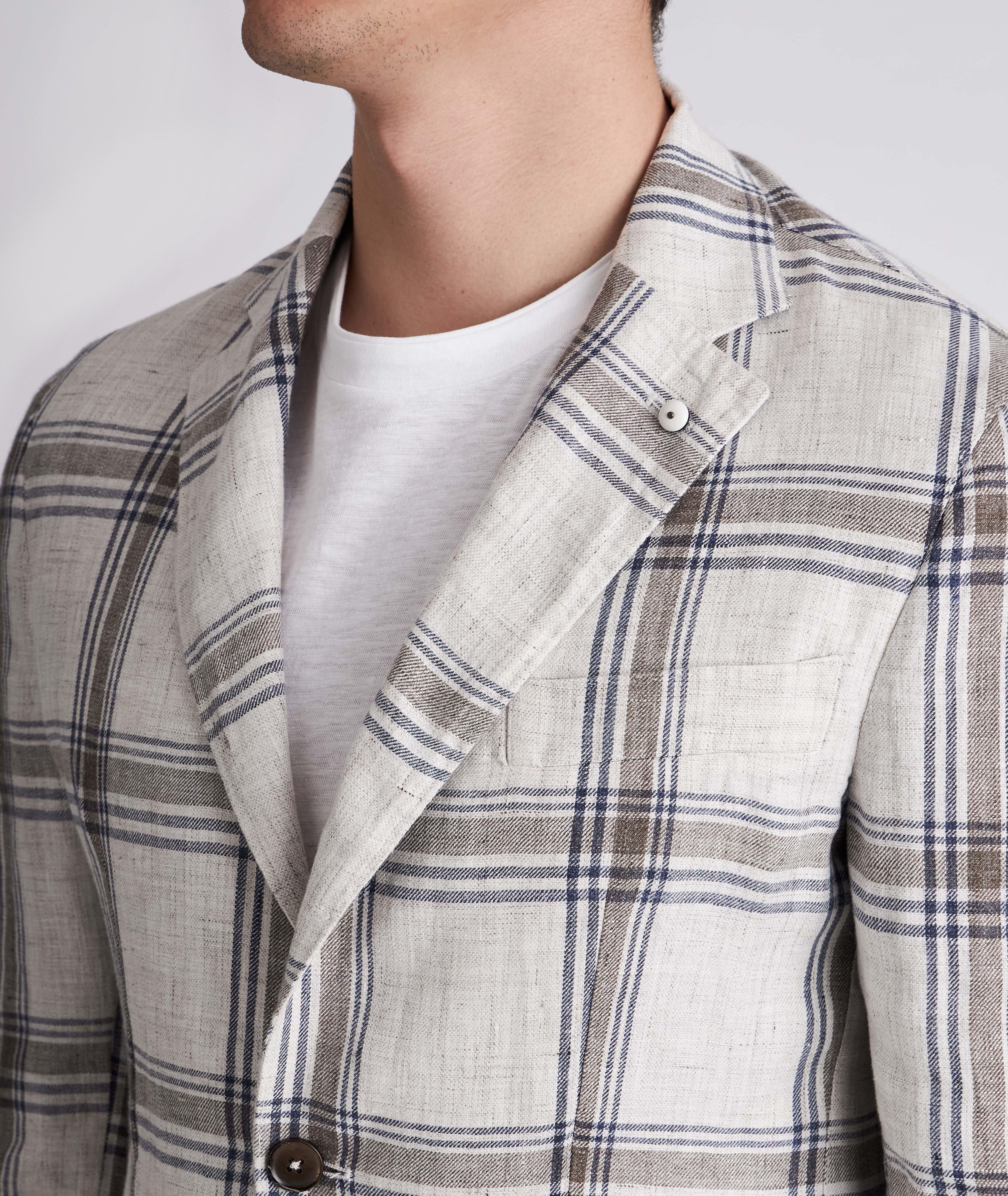 Linen Unconstructed Contemporary Fit Sport Coat - Boutique Jacques International