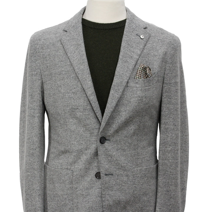 Gray Alpaca Sport Jacket - L.B.M. 1911 - Boutique Jacques International