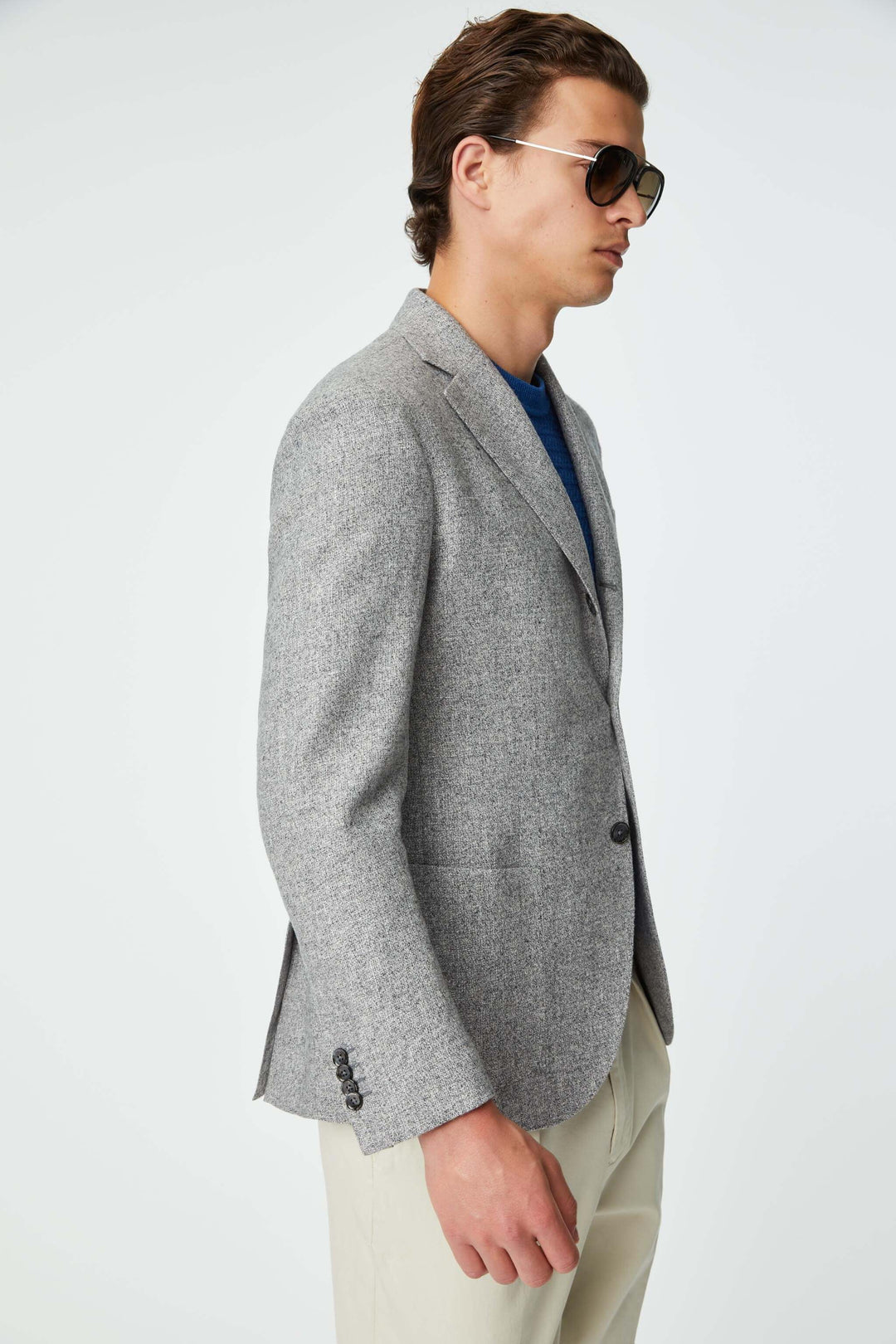 Gray Alpaca Sport Jacket - L.B.M. 1911 - Boutique Jacques International