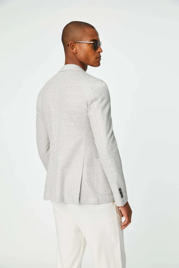 Light Gray Unconstructed Jacket - LBM 1911 - Boutique Jacques International