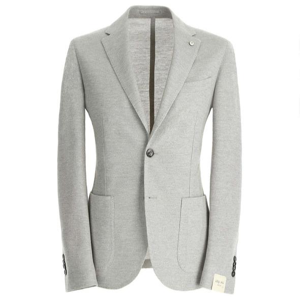 Light Gray Unconstructed Jacket - LBM 1911 - Boutique Jacques International