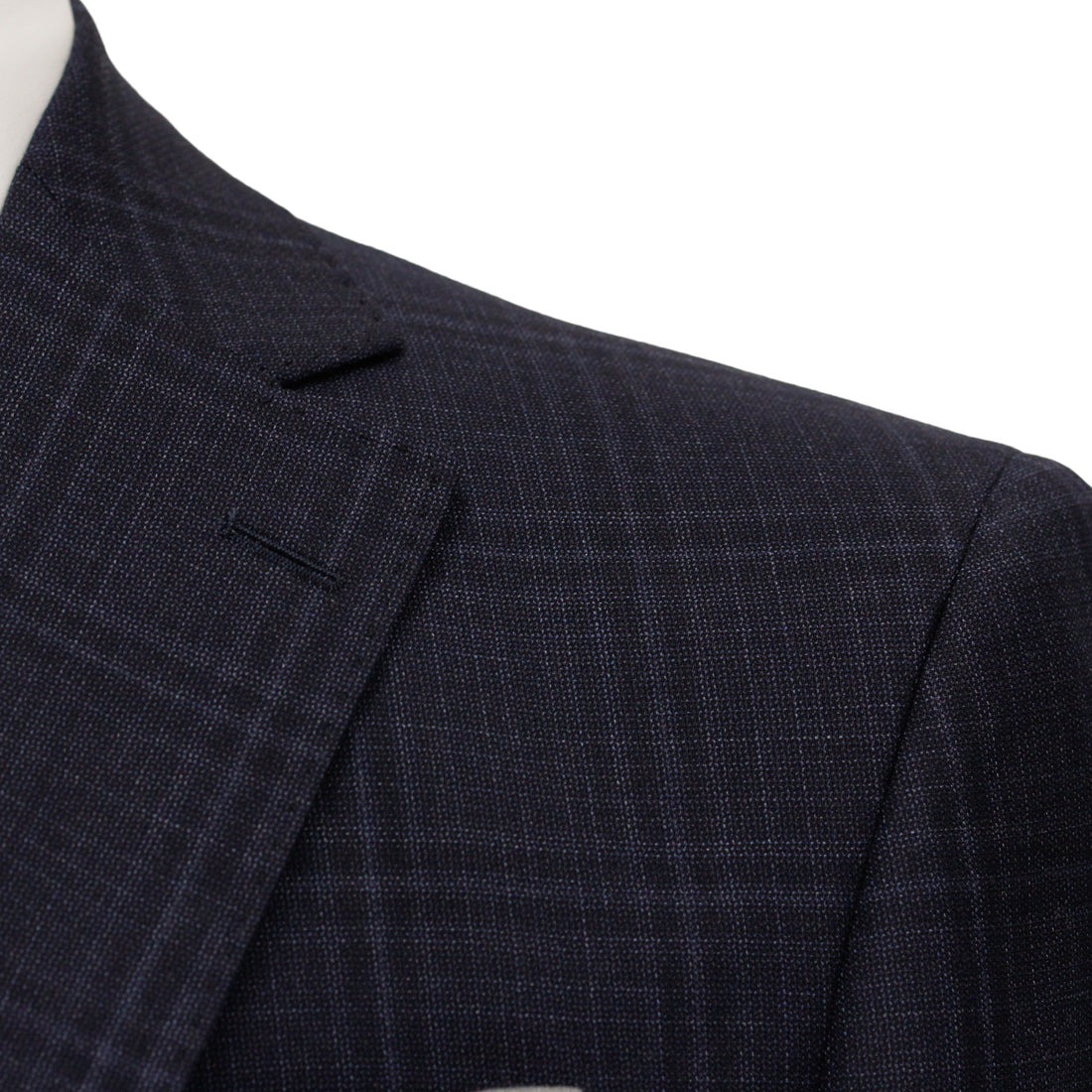 Dark Blue Tonal Check Urban Slim Fit Wool Suit - Jack Victor - Boutique Jacques International
