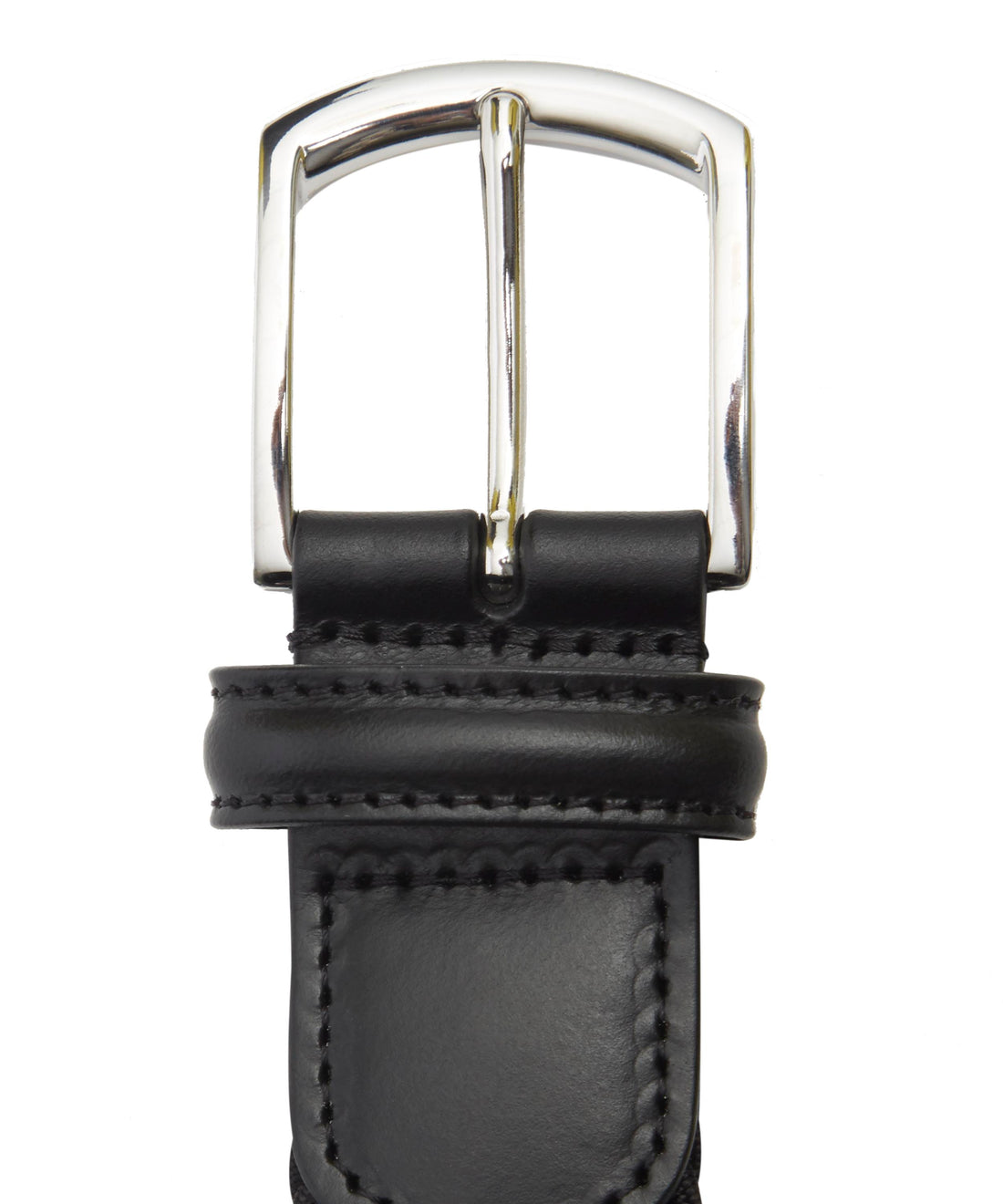 Solid Black Woven Belt - Anderson's - Boutique Jacques International