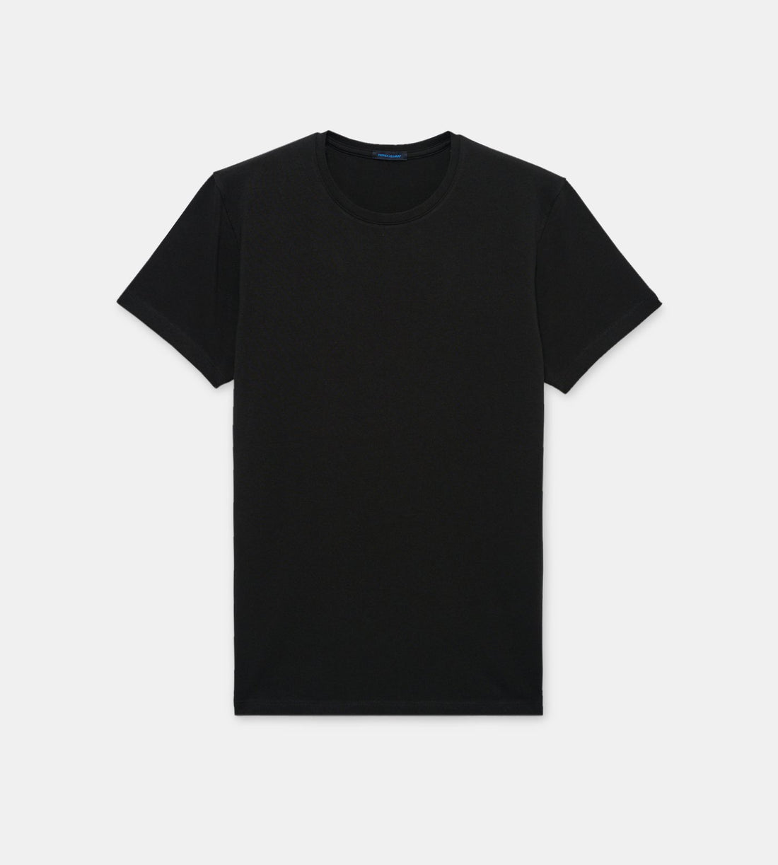Iconic Black Pima Stretch Short Sleeve Crew Neck - PATRICK ASSARAF - Boutique Jacques International