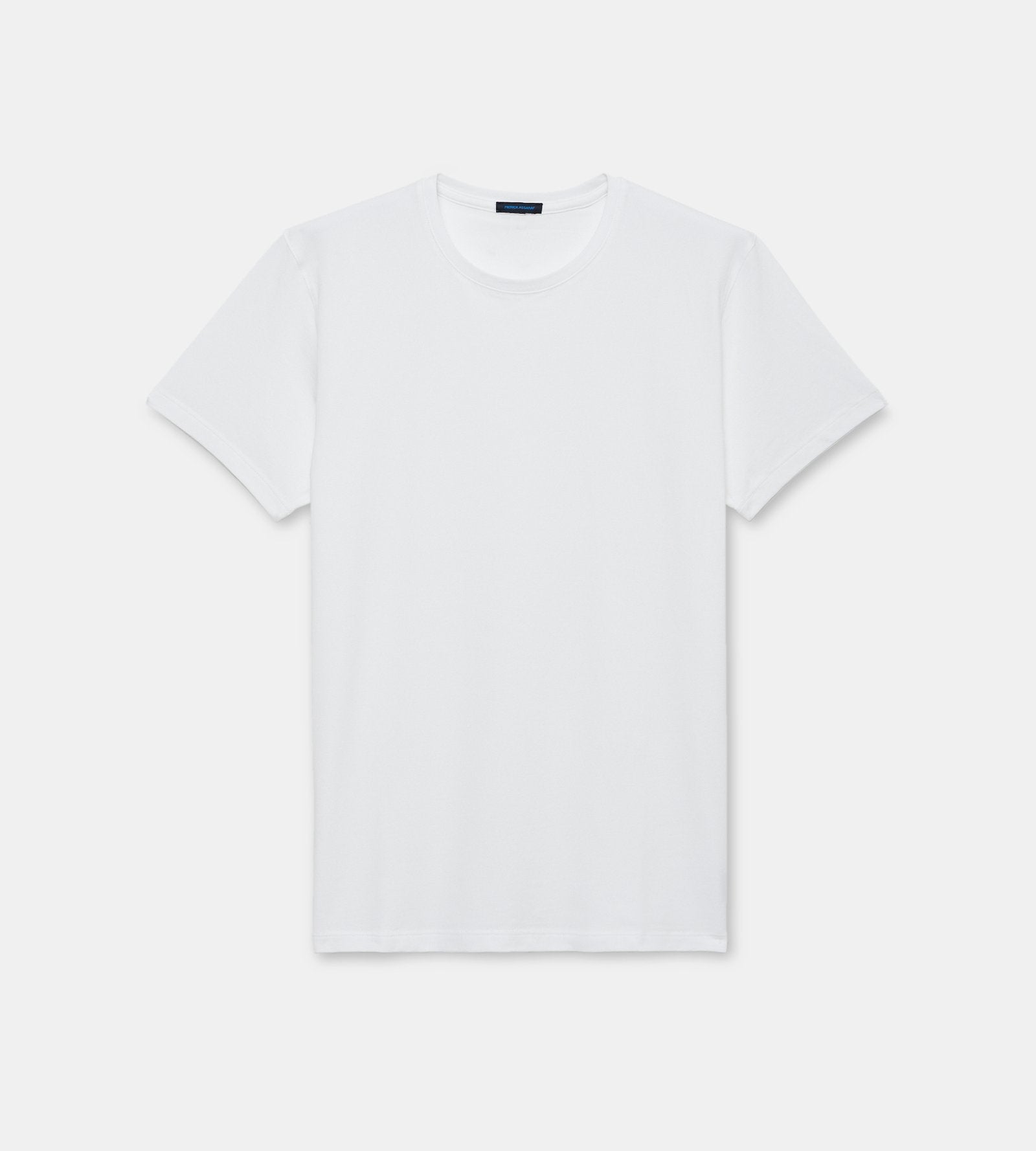 Iconic White Pima Stretch Short Sleeve Crew Neck - Patrick Assaraf - Boutique Jacques International