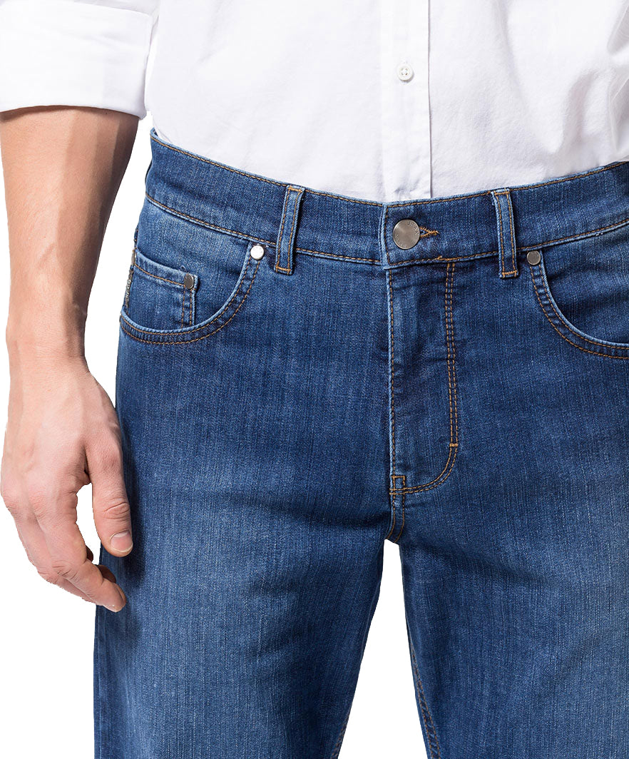 Brax - Regular Used Blue Masterpiece Cooper Jeans - Boutique Jacques International