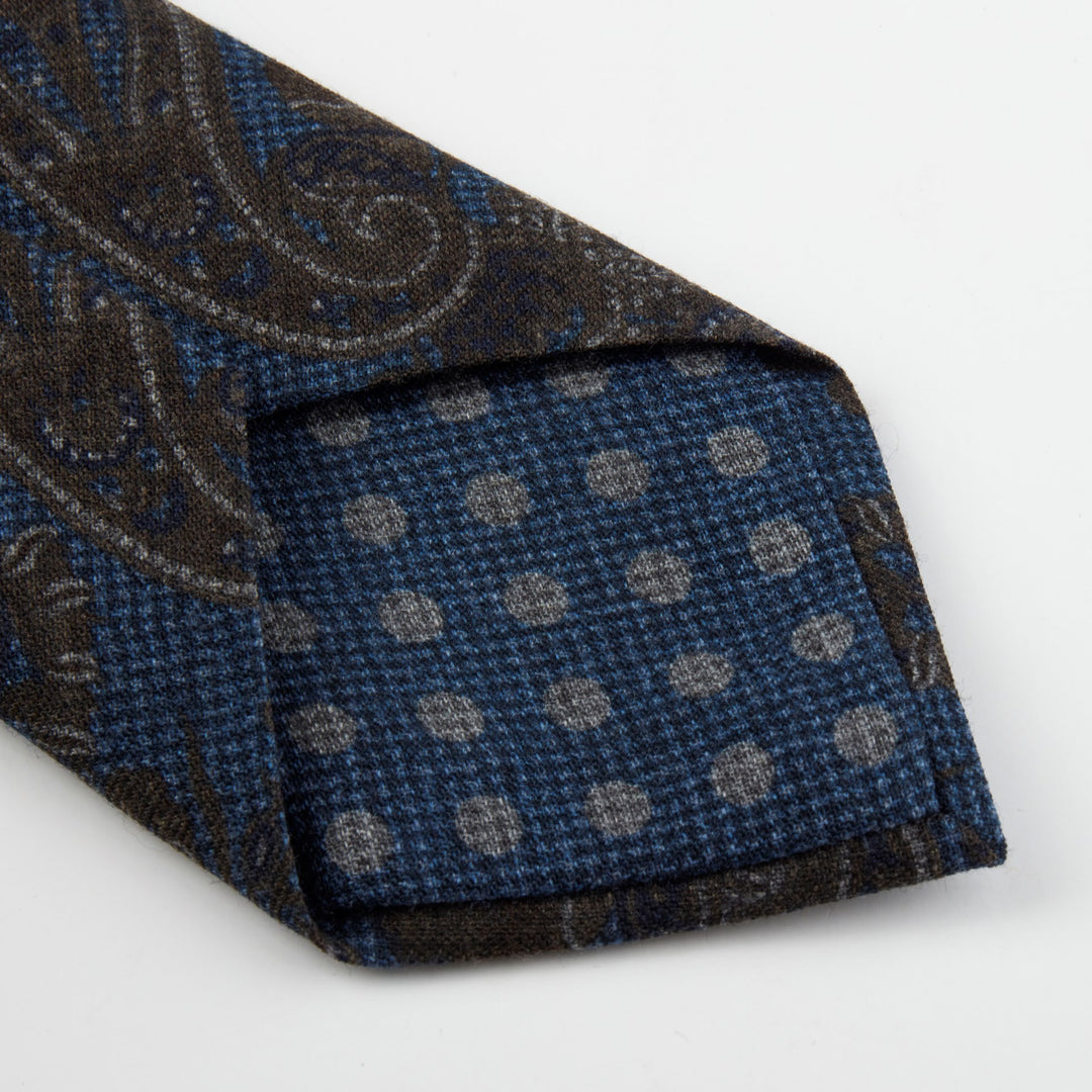 Paisley Patterned Wool Tie - Stenströms - Boutique Jacques International