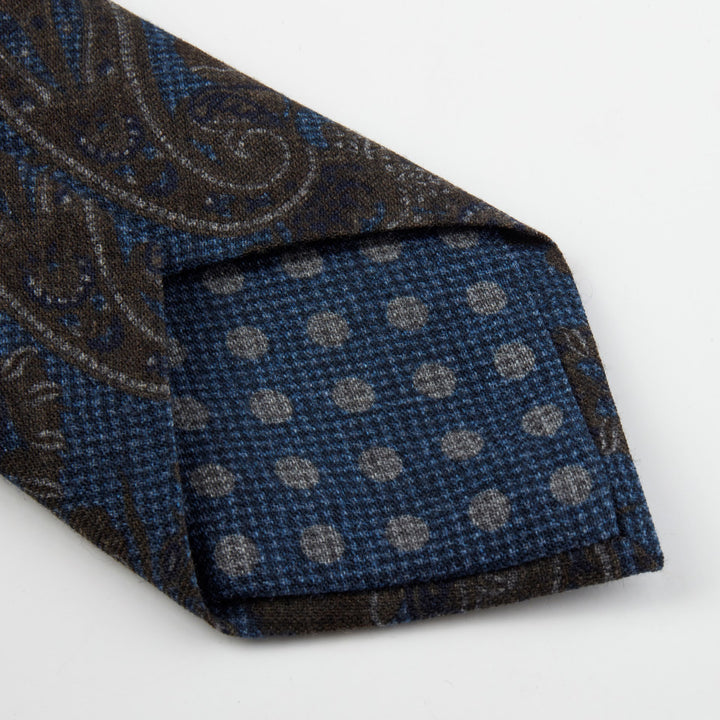 Paisley Patterned Wool Tie - Stenströms - Boutique Jacques International