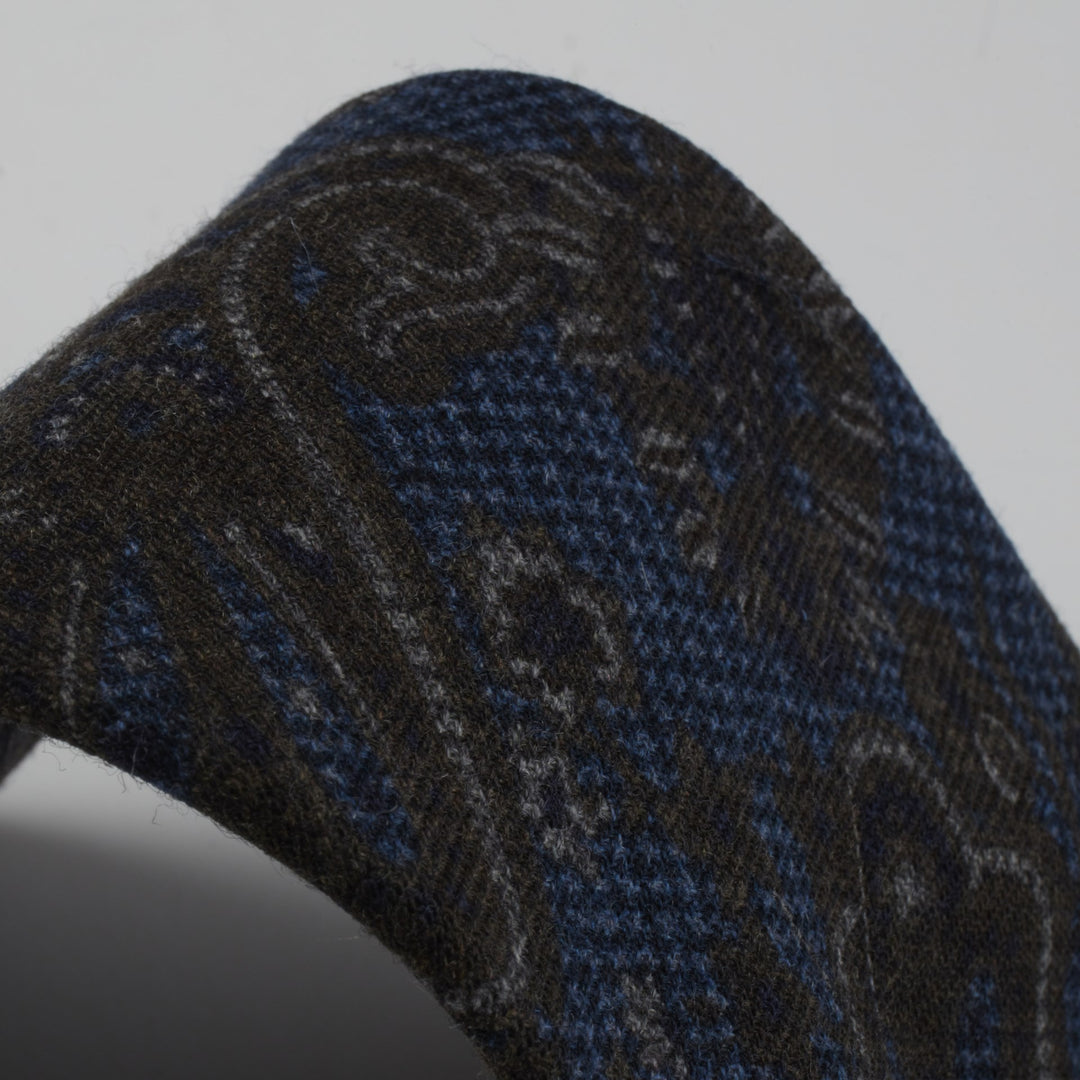 Paisley Patterned Wool Tie - Stenströms - Boutique Jacques International