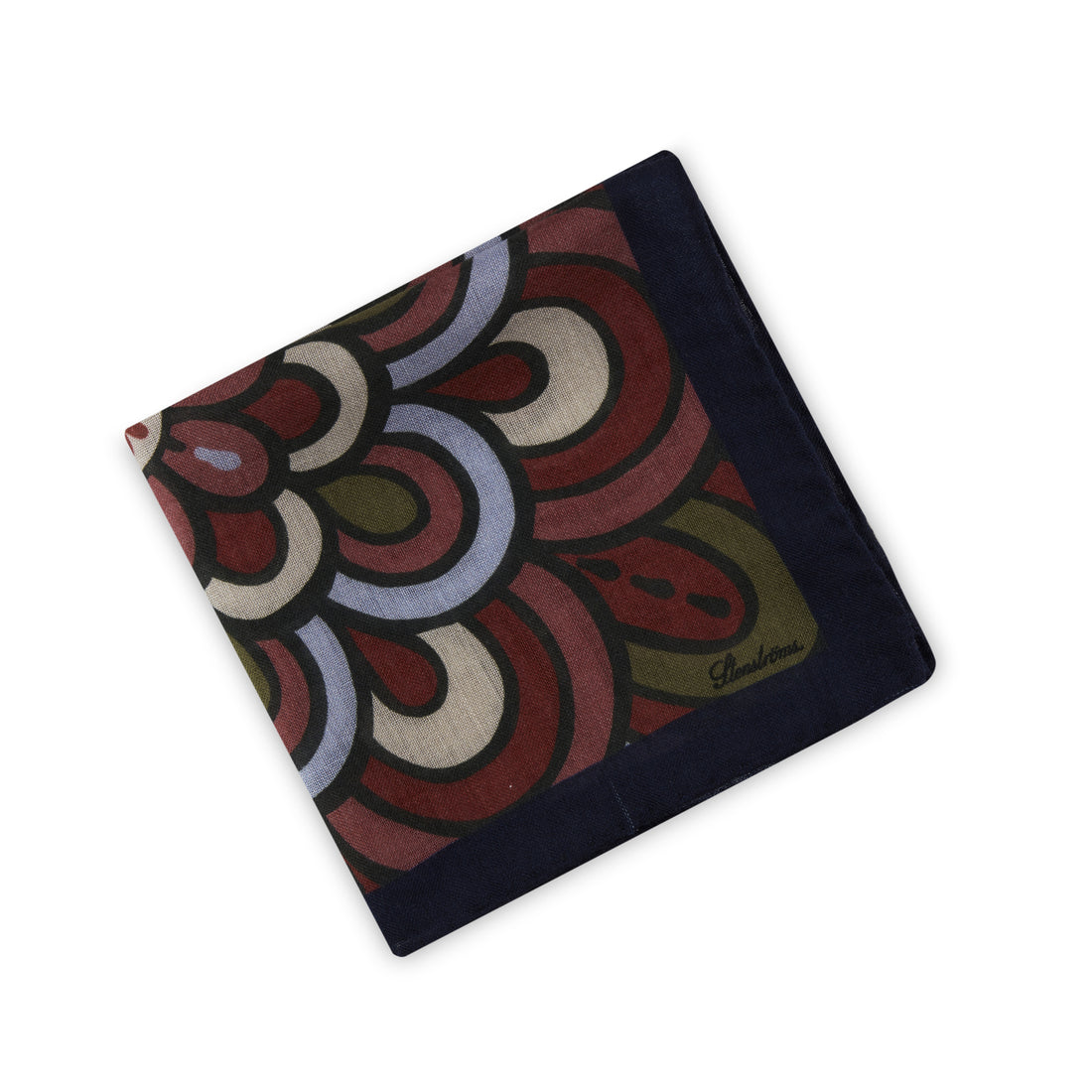 Flower Patterned Wool Silk Hankie - Stenströms - Boutique Jacques International