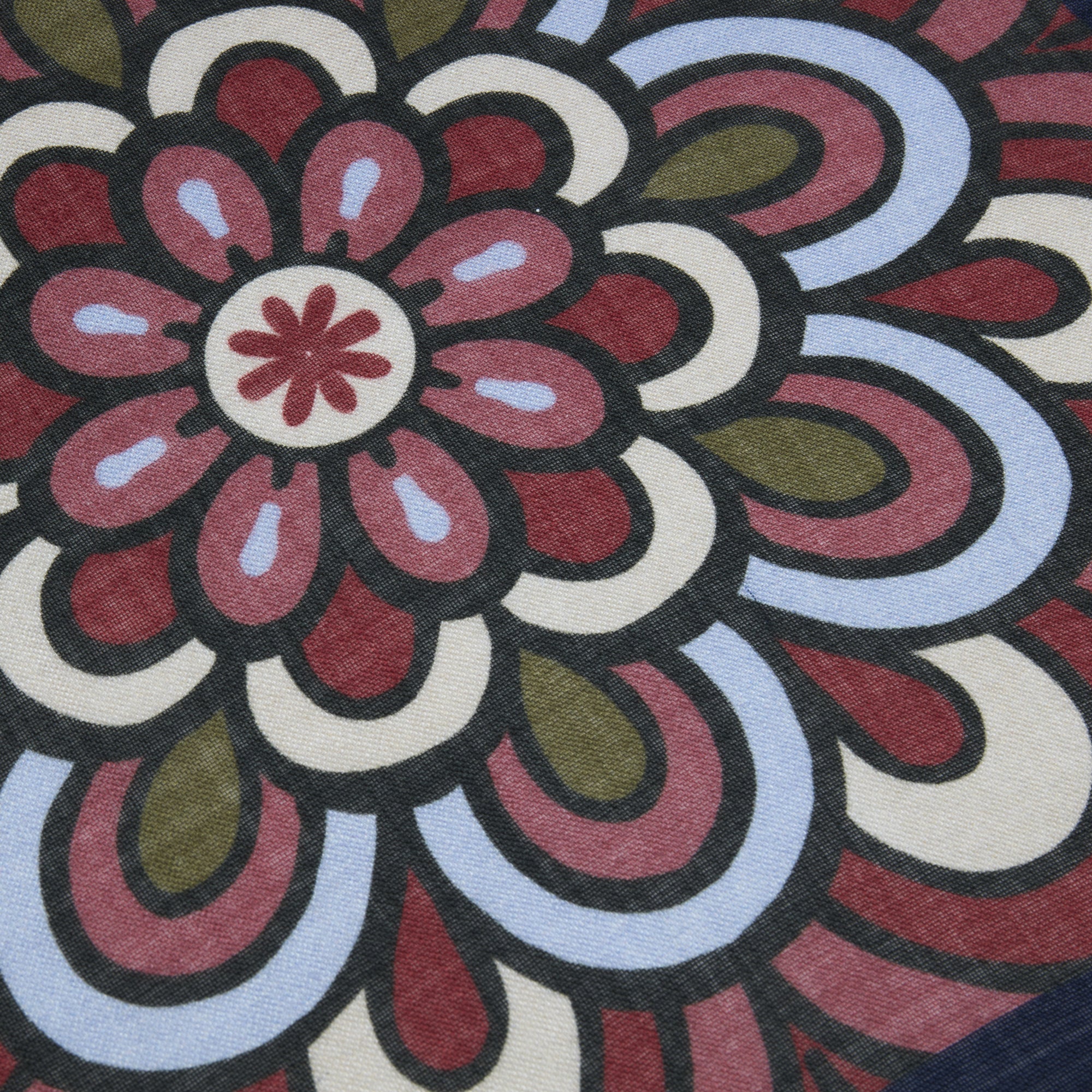 Flower Patterned Wool Silk Hankie - Stenströms - Boutique Jacques International