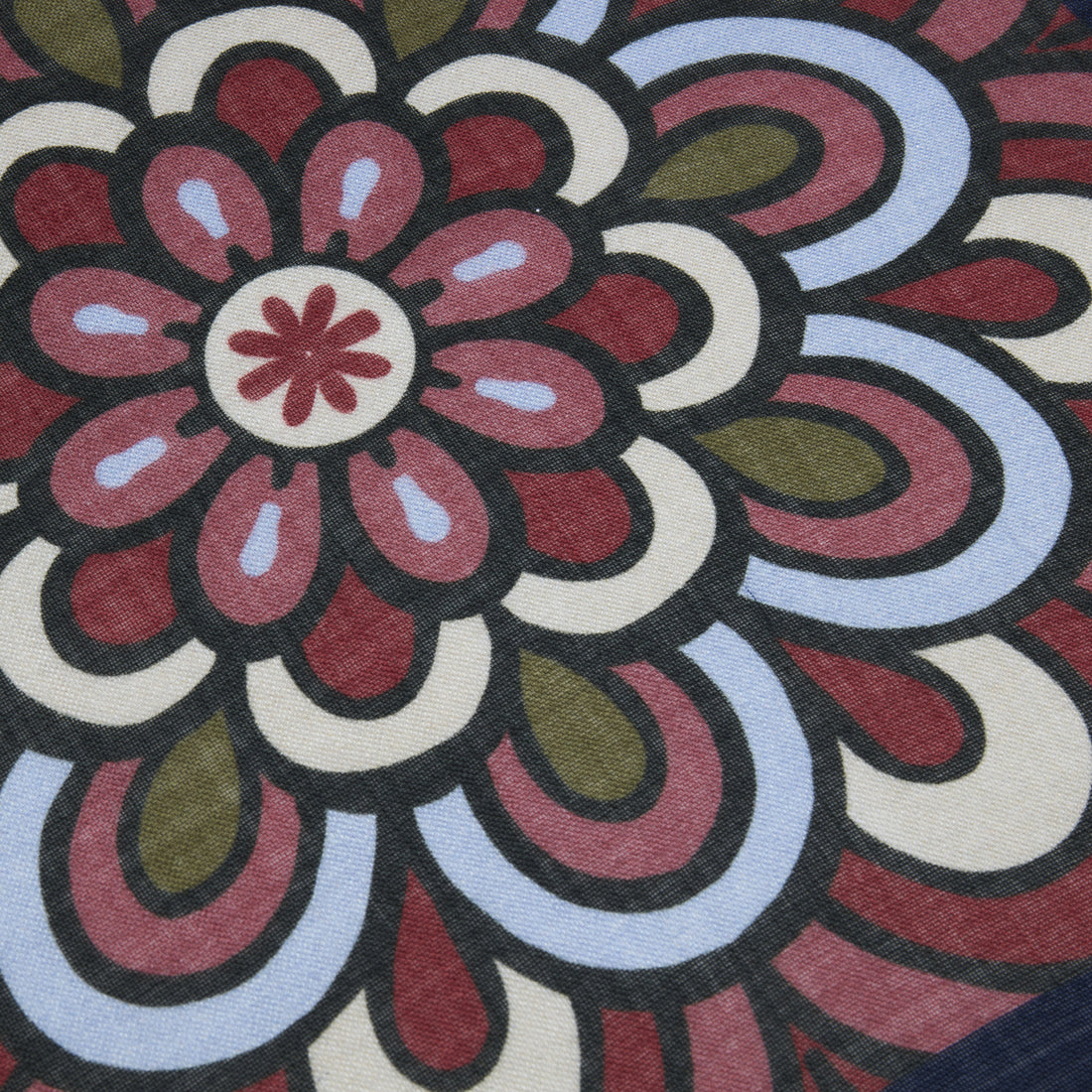 Flower Patterned Wool Silk Hankie - Stenströms - Boutique Jacques International